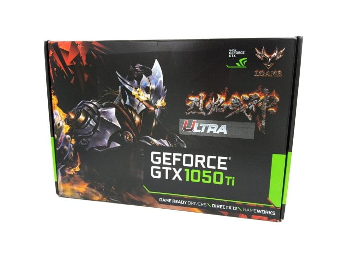 Πολύχρωμο GTX 1050 Ti Box μπροστά