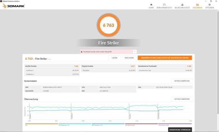 Стандарт стандартного теста огненного удара 3DMark