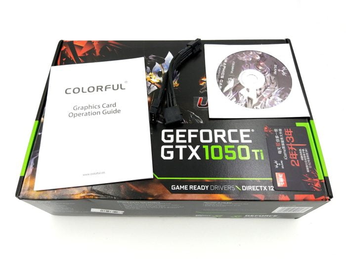 Farverig GTX 1050 Ti Box inkluderet (1)