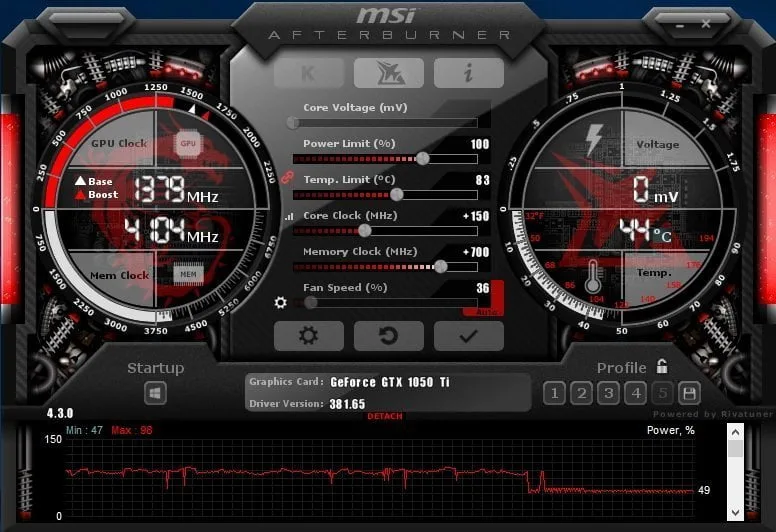 MSI Afterburner Overclocké