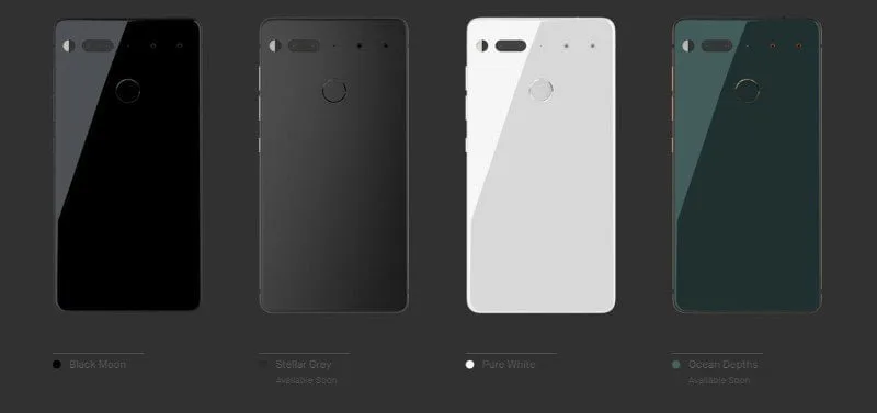 Colores esenciales del teléfono