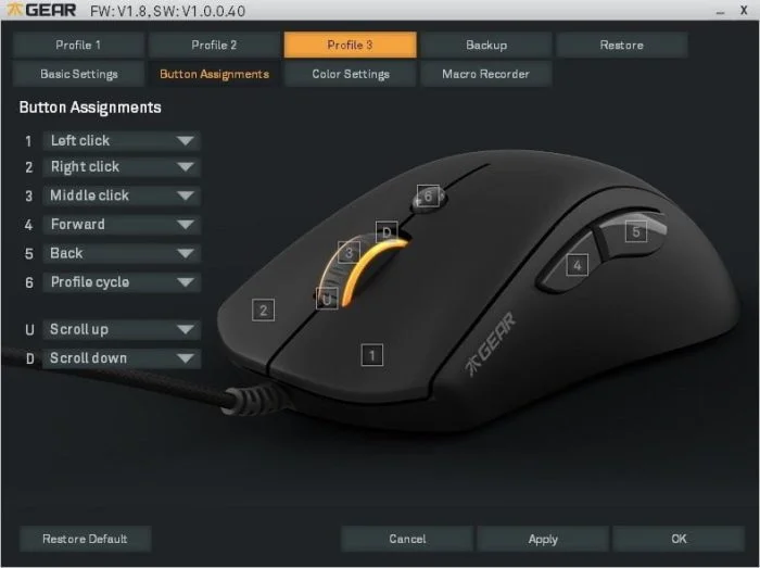 Fnatic χαρτογράφηση κλειδιού λογισμικού