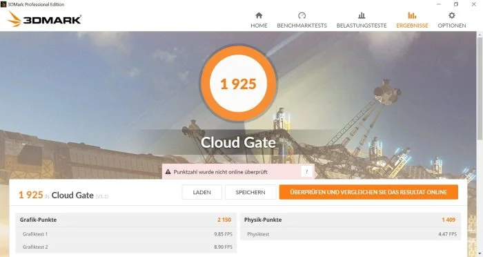 3DMark Cloud Gate Benchmark