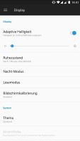 Configuración de visualización de OxygenOS