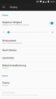OxygenOS Displayeinstellungen