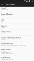 OxygenOS system info