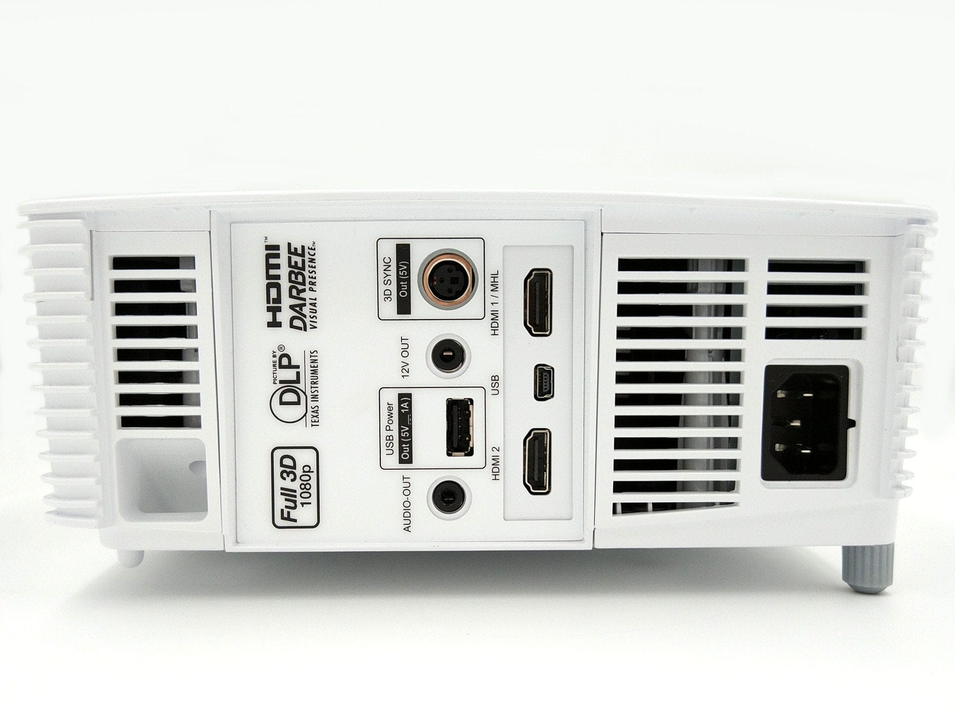 Connection options of the Optoma GT1080 Darbee