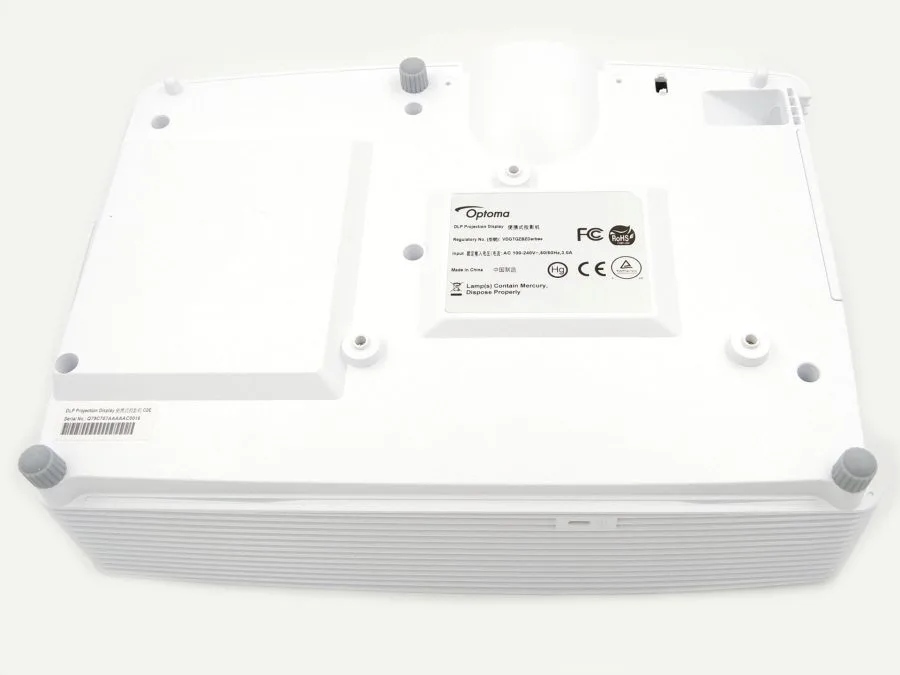 Unterseite Optoma GT1080 Darbee
