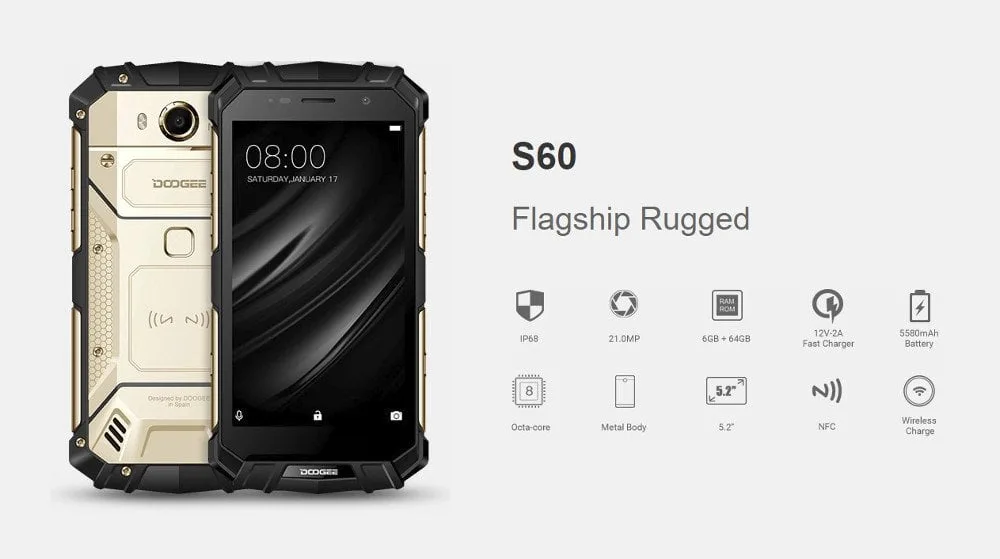 DOOGEE S60 Tekniske data