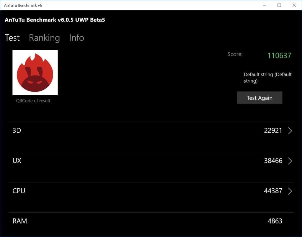 AnTuTu benchmark