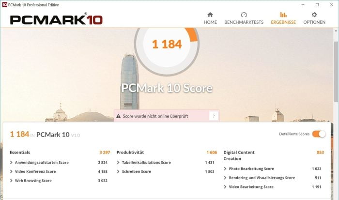 PCMark 10 benchmark