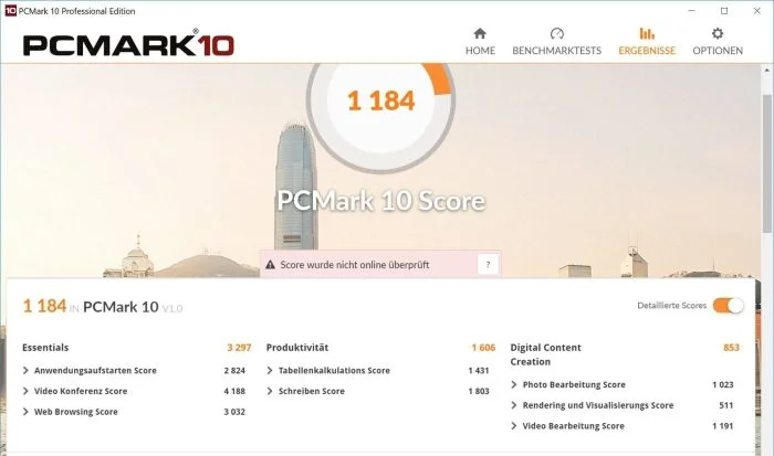 Benchmark PCMark 10