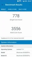 Prueba de punto de referencia Geekbench