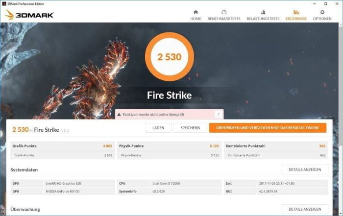 3DMark fuego huelga