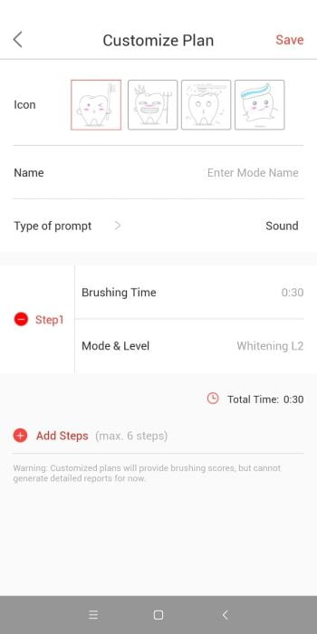 Oclean App - Cleaning profiles (3)