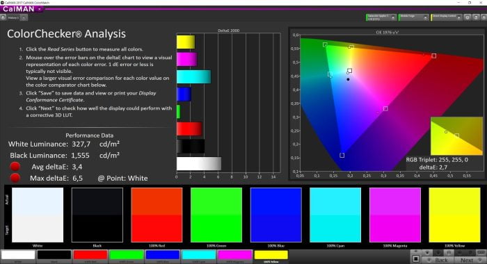 Elephone S8 Colorteter Displaytest (2)