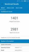 Nubia Z17 Lite Review - Geek Benchmark Benchmark