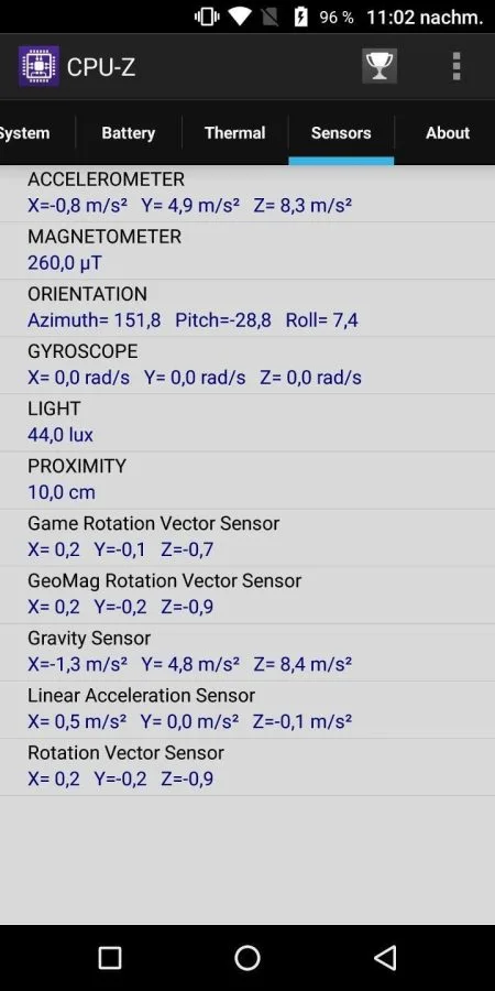 Sensor technology of the Vernee Mix 2