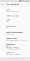 Informations système Android 8
