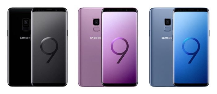 Samsung Galaxy S9 color options