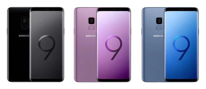 Opciones de color de Samsung Galaxy S9