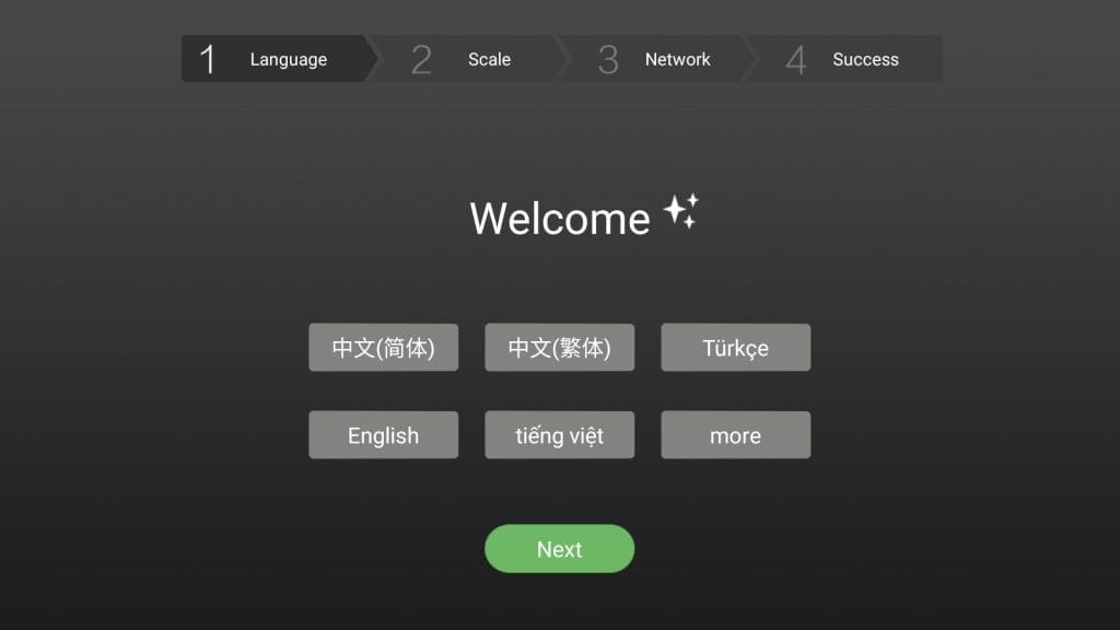 Asistente de configuración