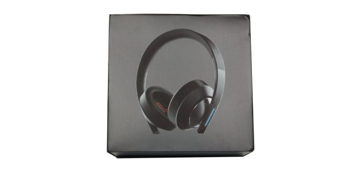 Caja de venta de los auriculares