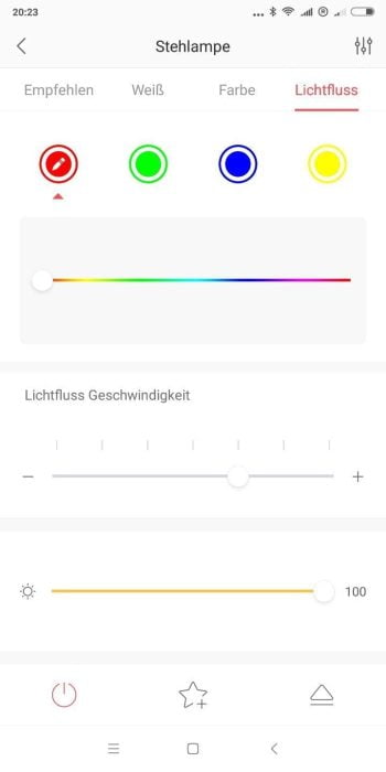 Yeelight app effekter