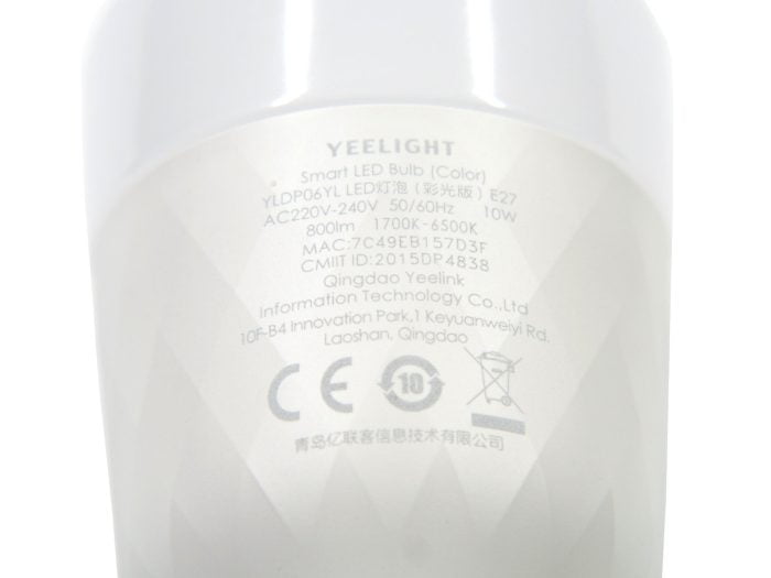 Yeelight V2 specifikationer