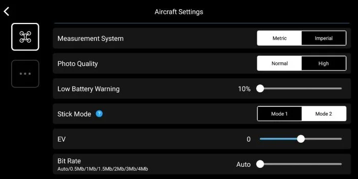 Tello App Settings (1)