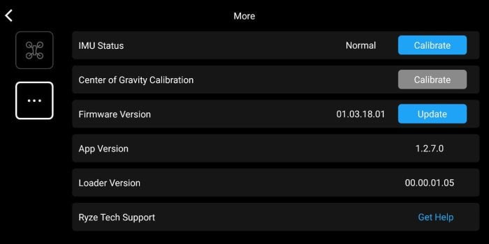 Configuración de la aplicación Tello (2)