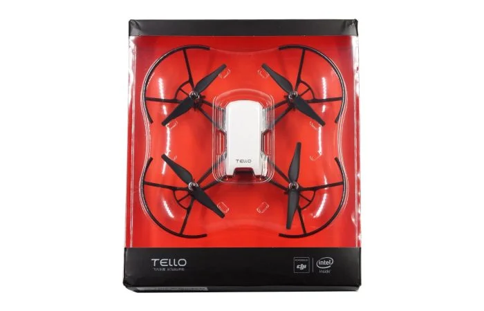 The DJI Ryze Tello in the packaging