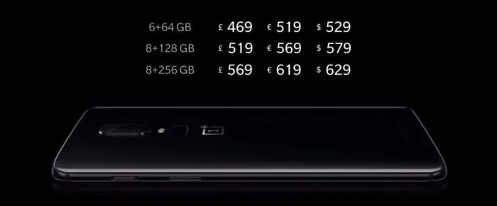 Precios OnePlus 6 de diferentes modelos