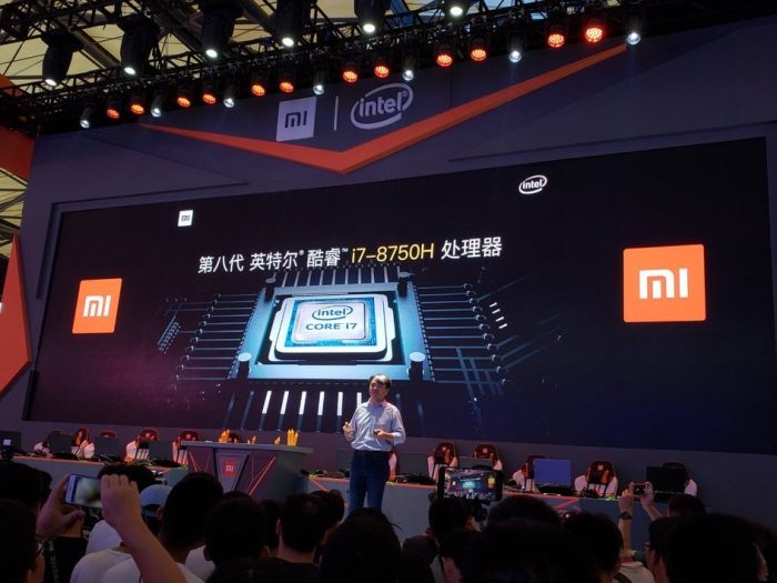 Ny Xiaomi spille notesbog med Intel Core i7-8750H