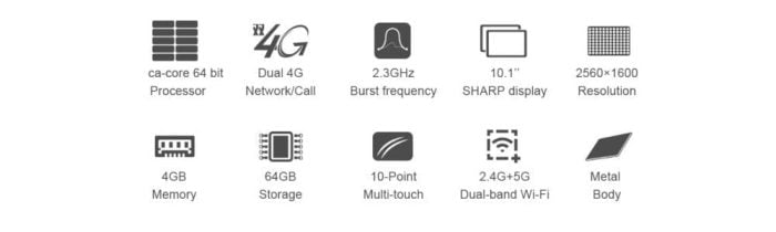 Teclast M20-specificaties