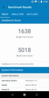 Prueba de punto de referencia Xiaomi Mi A2 Geekbench