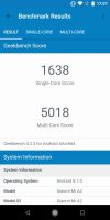 Xiaomi Mi A2 Geekbench اختبار قياس الأداء