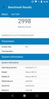 Consommation de la batterie du Mi A2 Geekbench (1)