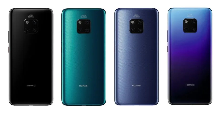Cores do Huawei Mate 20 Pro