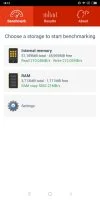 Xiaomi Mi Max 3 A1SD memory speeds