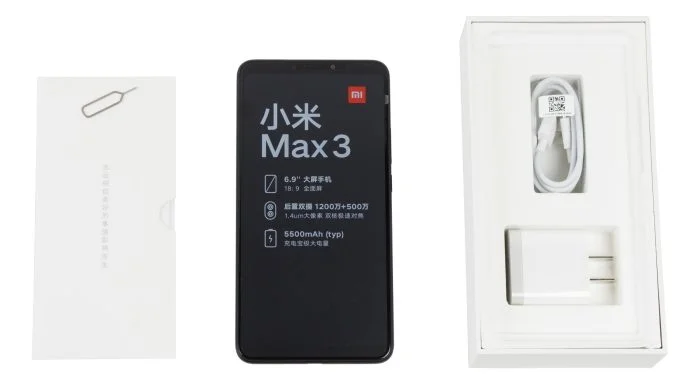 Xiaomi Mi Max 3 included