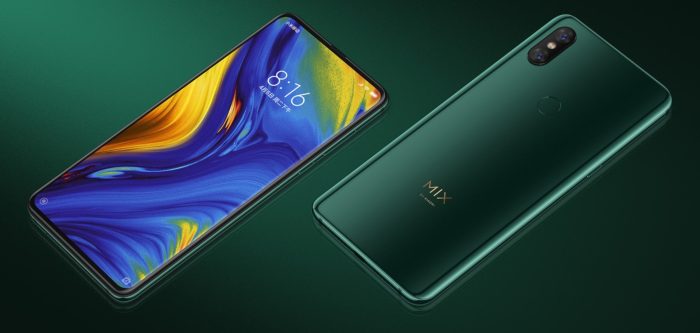 Xiaomi Mi Mix 3 σχεδιασμός ολισθητήρα