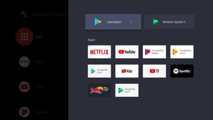 Applications Android TV Mi Box S