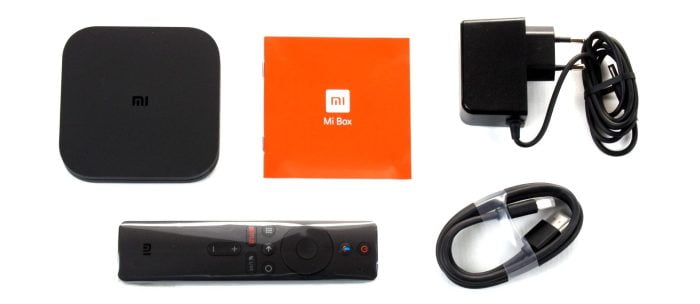 Scope of delivery of the Mi Box S