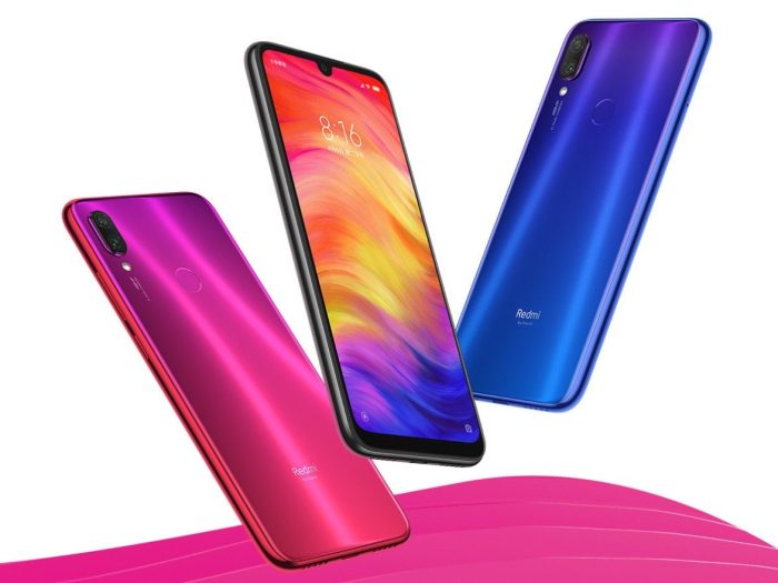 Färger i Redmi Note 7-smarttelefonen