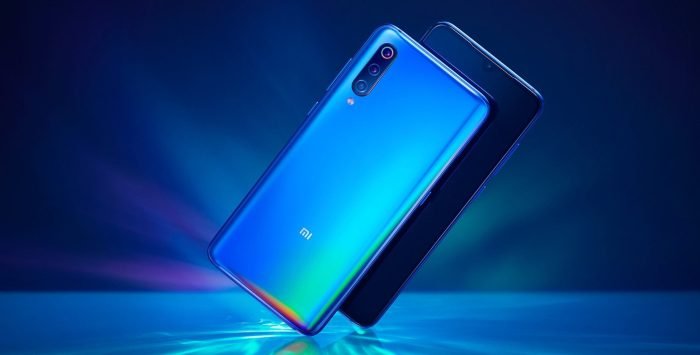 Xiaomi Mi 9 en bleu holo