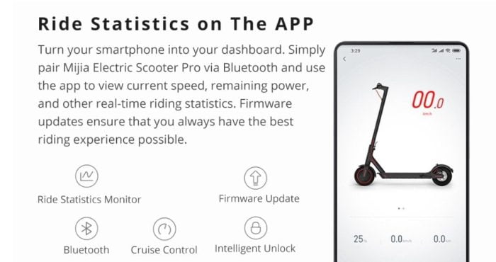 Xiaomi Scooter Pro App Control