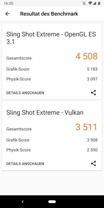 Google Pixel 3 3DMark Benchmark