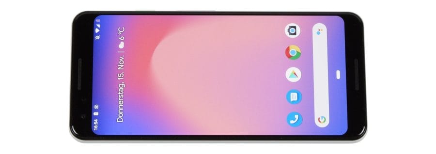 Google Pixel 3 parte delantera