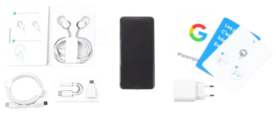 Google Pixel 3 Lieferumfang